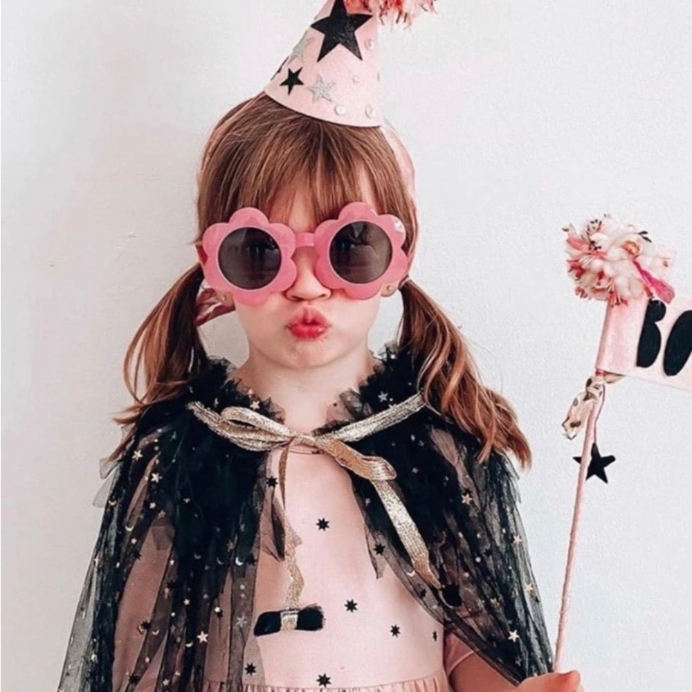 Kids Flower Sunglasses Mauve